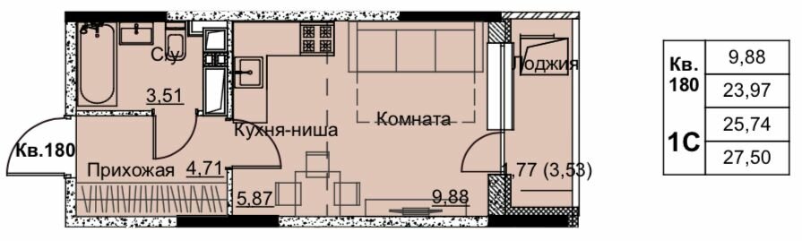18,1 м², 1-комнатная квартира 1 400 000 ₽ - изображение 98
