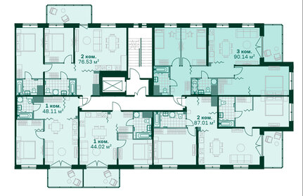 114 м², 3-комнатная квартира 34 840 000 ₽ - изображение 122