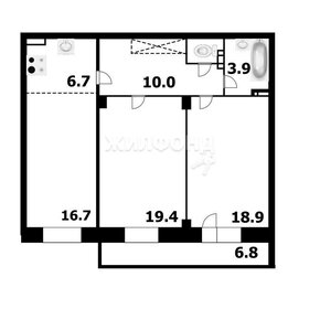 Квартира 76,7 м², 3-комнатная - изображение 1