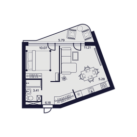 126,5 м², 6-комнатные апартаменты 12 400 000 ₽ - изображение 41