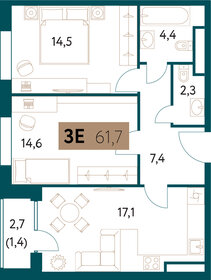 67 м², 3-комнатная квартира 19 000 000 ₽ - изображение 116