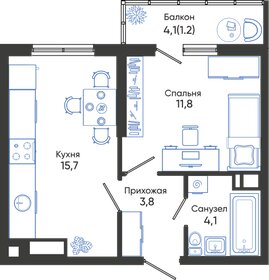 36,6 м², 1-комнатная квартира 7 365 750 ₽ - изображение 41