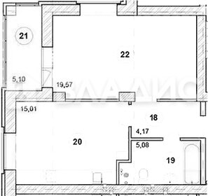 Квартира 48,9 м², 2-комнатная - изображение 1