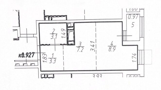 23,4 м², 1-комнатная квартира 7 500 000 ₽ - изображение 1