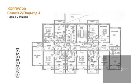 31,5 м², 1-комнатная квартира 3 300 000 ₽ - изображение 13