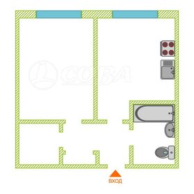 Квартира 42 м², 1-комнатная - изображение 1