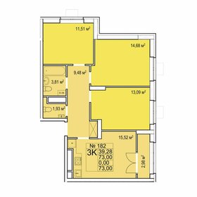78 м², 3-комнатная квартира 10 500 000 ₽ - изображение 85