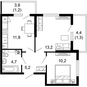 50,3 м², 2-комнатная квартира 19 244 780 ₽ - изображение 26