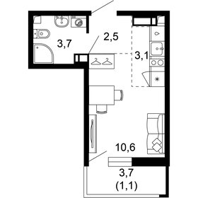 21,4 м², квартира-студия 15 000 000 ₽ - изображение 79