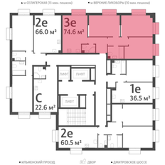 Квартира 75 м², 3-комнатная - изображение 2