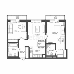 Квартира 65,1 м², 2-комнатная - изображение 1