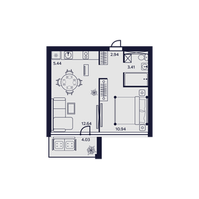 28 м², 2-комнатная квартира 2 100 000 ₽ - изображение 67
