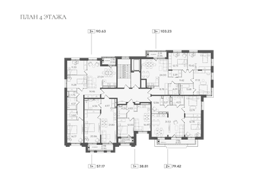 107,3 м², 4-комнатная квартира 29 175 000 ₽ - изображение 41