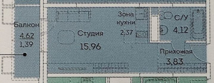 27 м², квартира-студия 9 900 000 ₽ - изображение 26