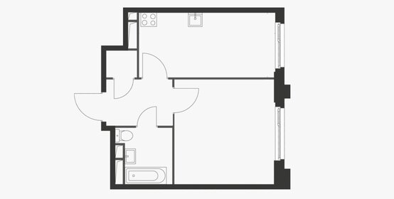 Квартира 43 м², 1-комнатная - изображение 1