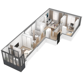 Квартира 55,3 м², 2-комнатная - изображение 5
