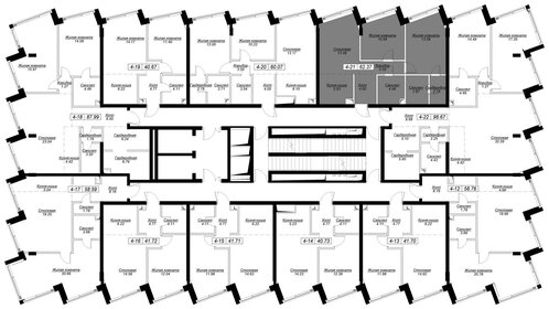 62 м², 3-комнатные апартаменты 24 300 000 ₽ - изображение 12