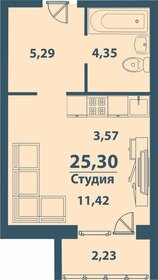 33,4 м², 1-комнатная квартира 2 200 000 ₽ - изображение 54