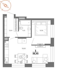 57 м², 1-комнатная квартира 5 499 000 ₽ - изображение 110