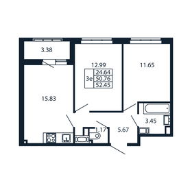 31,4 м², 1-комнатная квартира 4 326 138 ₽ - изображение 55