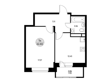 46,7 м², 2-комнатная квартира 5 300 000 ₽ - изображение 88