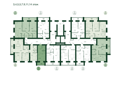 25,6 м², квартира-студия 1 990 000 ₽ - изображение 123