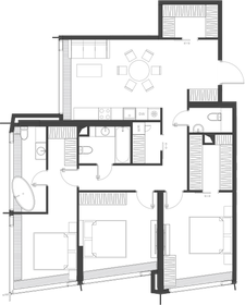 111,4 м², 3-комнатная квартира 84 030 736 ₽ - изображение 20