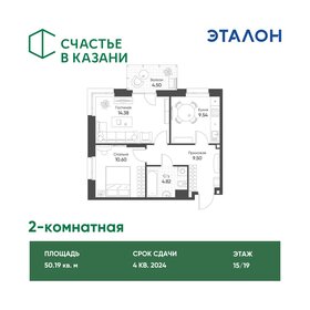 Квартира 50,2 м², 2-комнатная - изображение 1