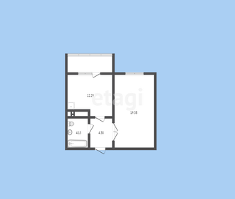 42 м², 1-комнатная квартира 4 100 000 ₽ - изображение 46