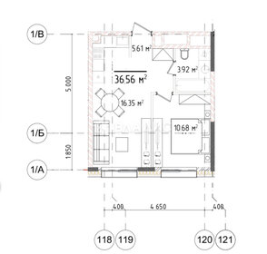 Квартира 37 м², студия - изображение 1