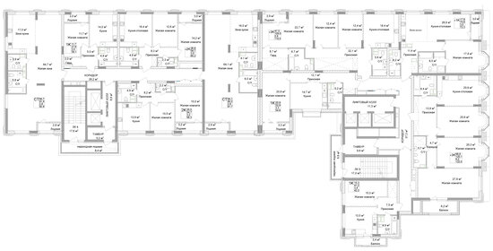 115,5 м², 3-комнатная квартира 46 500 000 ₽ - изображение 67