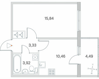 35 м², 1-комнатная квартира 7 171 850 ₽ - изображение 11