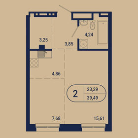 40,8 м², квартира-студия 13 800 000 ₽ - изображение 14