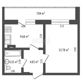 Квартира 33,7 м², студия - изображение 1