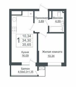 36,2 м², 1-комнатная квартира 4 100 000 ₽ - изображение 74