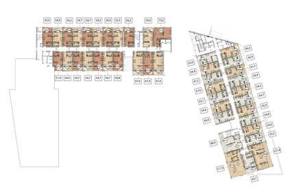 36 м², 1-комнатные апартаменты 19 800 000 ₽ - изображение 72