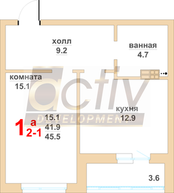 30,7 м², квартира-студия 3 380 000 ₽ - изображение 65