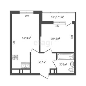 32 м², 1-комнатная квартира 6 400 000 ₽ - изображение 43