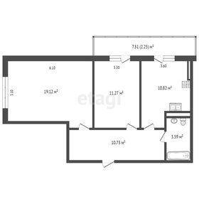 58,5 м², 2-комнатная квартира 5 200 000 ₽ - изображение 66