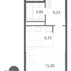 Квартира 31,9 м², студия - изображение 3