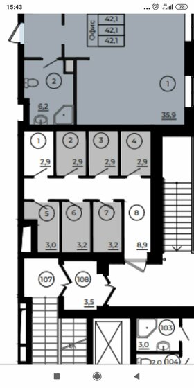 29 м², квартира-студия 3 700 000 ₽ - изображение 1