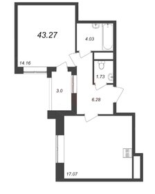 32,5 м², 1-комнатная квартира 9 550 206 ₽ - изображение 36