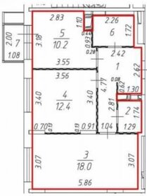 Квартира 55,8 м², 2-комнатная - изображение 1