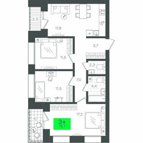 138,6 м², 3-комнатная квартира 13 500 000 ₽ - изображение 118