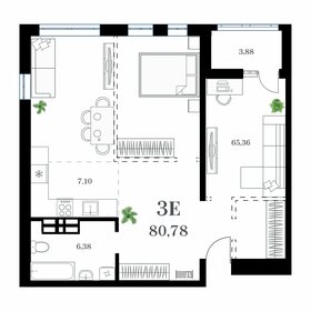 80,8 м², 2-комнатная квартира 21 002 800 ₽ - изображение 10