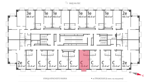 25,4 м², квартира-студия 10 404 678 ₽ - изображение 25