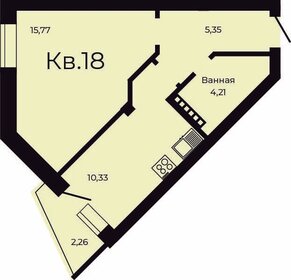 Квартира 36,8 м², 1-комнатная - изображение 1