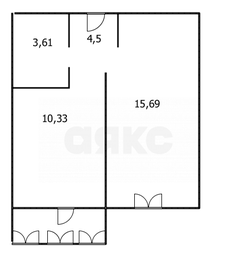 42 м², 2-комнатная квартира 3 450 000 ₽ - изображение 38