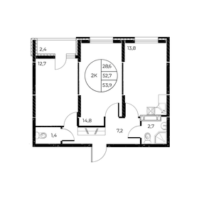 48 м², 2-комнатная квартира 8 500 000 ₽ - изображение 125