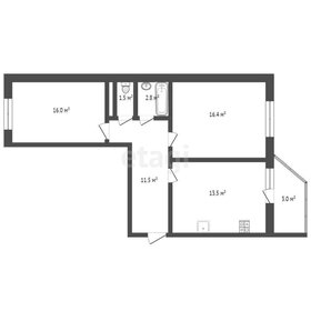 Квартира 64,7 м², 2-комнатная - изображение 1